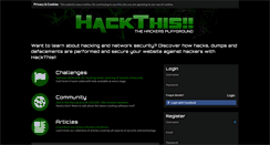 Desktop Screenshot of hackthis.co.uk