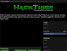 Tablet Screenshot of hackthis.co.uk